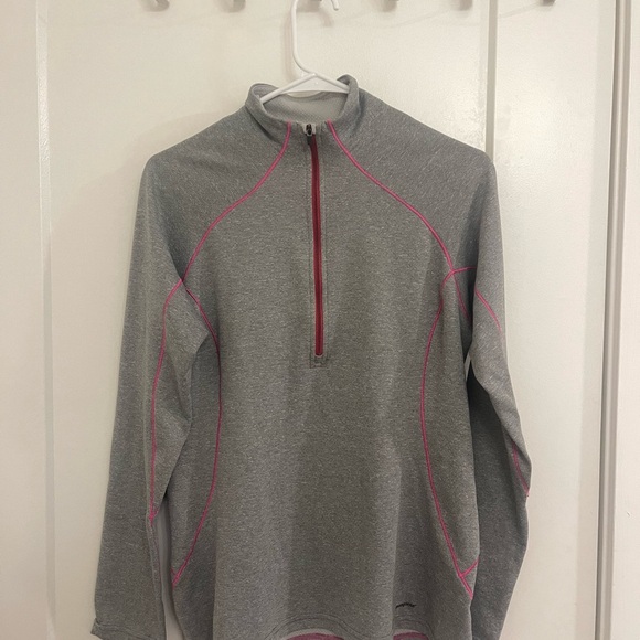 Patagonia Jackets & Blazers - Patagonia Gorpcore Half Zip Lightweight Gray Pink Pullover Casual Hiking